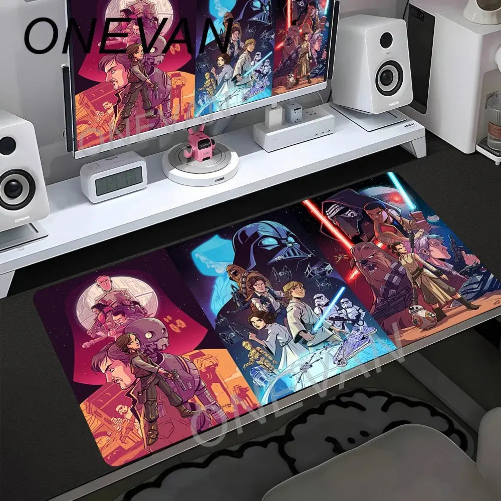 90x40cm Star Wars Mouse Pad Anime Gaming Accessories Varmilo Keyboard Pad Desk Mat Gabinete Gamer Carpet xxl Mousepad Mouse Mat Star wars mouse pads