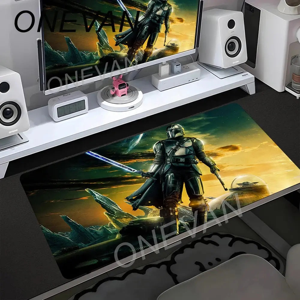 90x40cm Star Wars Mouse Pad Anime Gaming Accessories Varmilo Keyboard Pad Desk Mat Gabinete Gamer Carpet xxl Mousepad Mouse Mat Star wars mouse pads