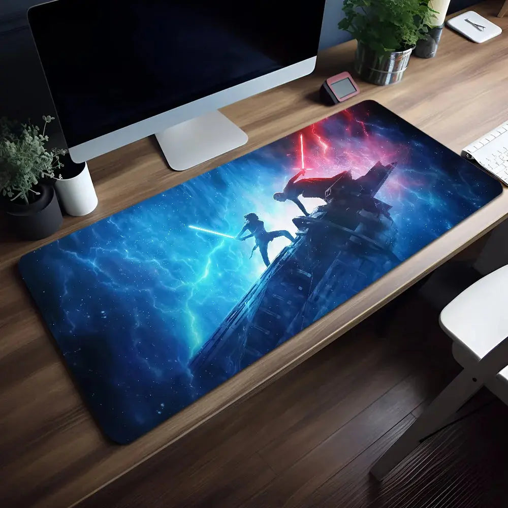 Mouse Pad Non-slip WARS Science Lockedge Film Office Student Fiction Gaming S-STAR Thickened Large Writing Cushion MousePad Star wars mouse pads