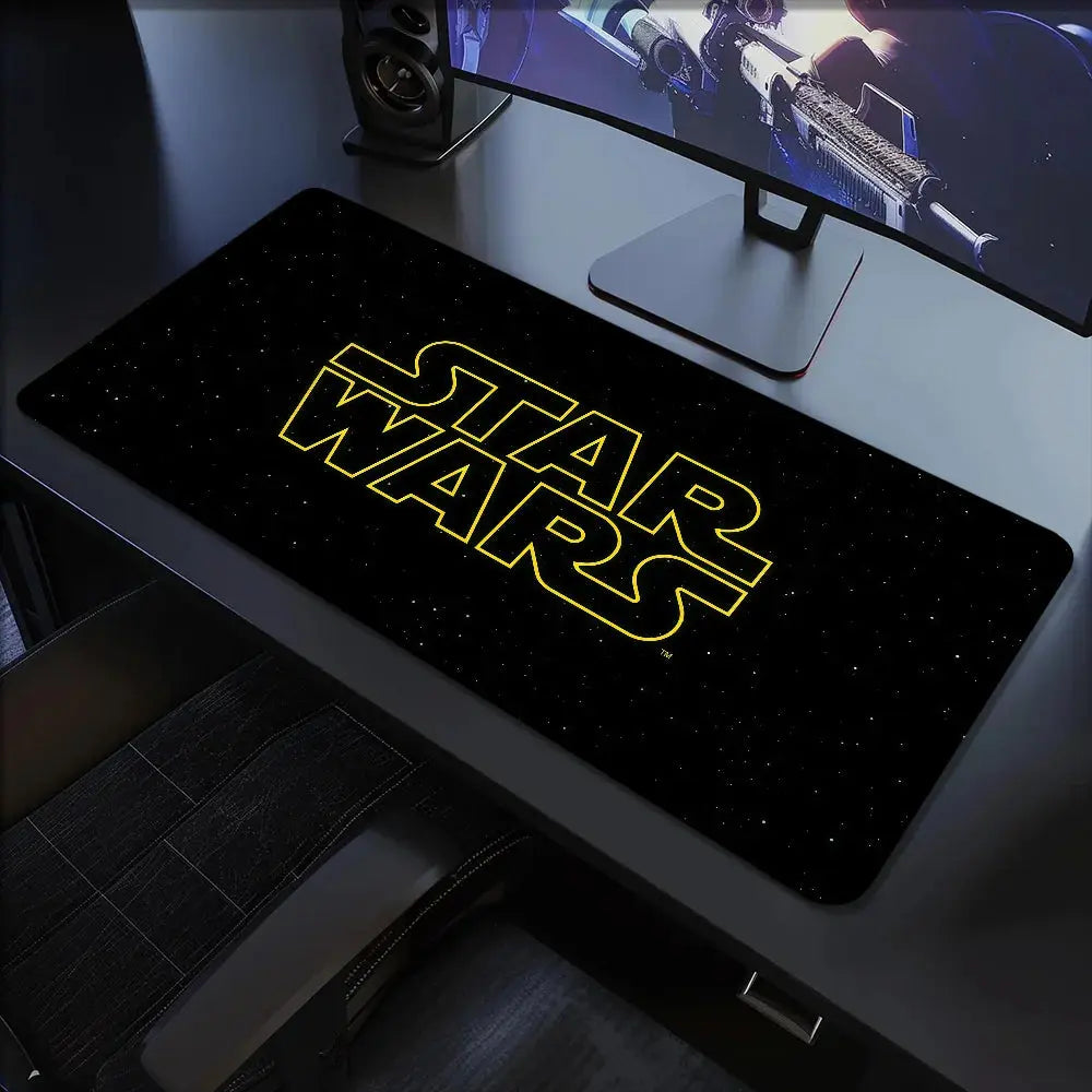 Mouse Pad Non-slip WARS Science Lockedge Film Office Student Fiction Gaming S-STAR Thickened Large Writing Cushion MousePad Star wars mouse pads