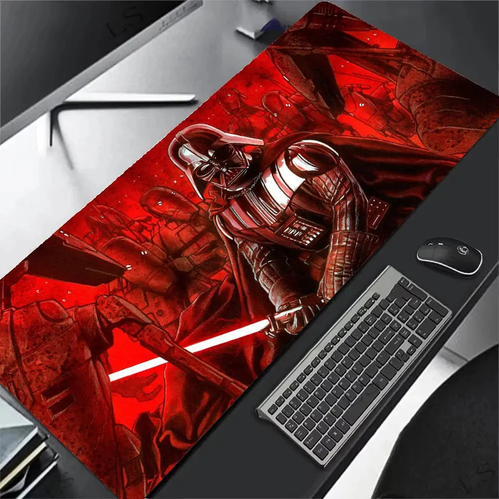XXL Gaming Mouse Pad Star Wars Non-Slip Rubber Base Large Desk Mat Waterproof Keyboard Mouse Mat for Gamer PC Laptop Accessories Star wars mouse pads
