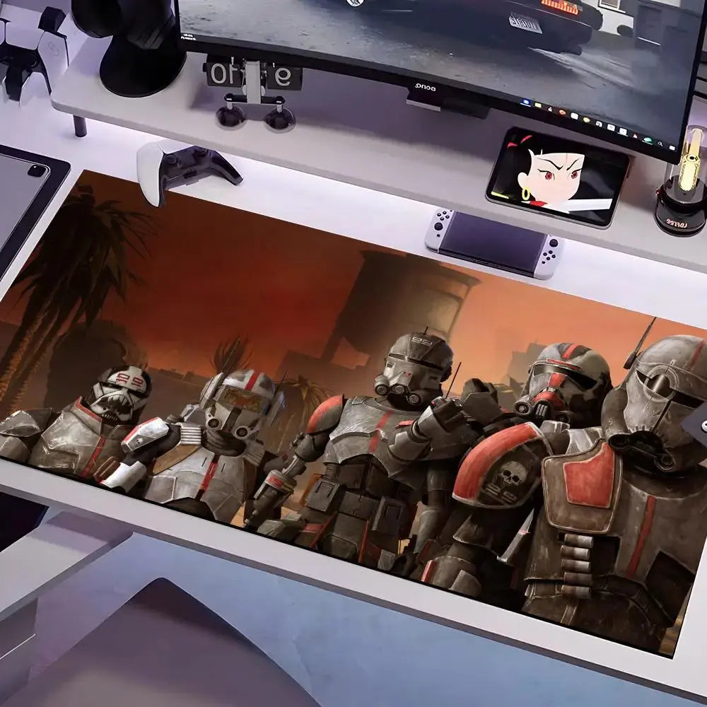 S-Stars W-Wars Movie Mouse Pad Multiple Sizes Large Square Computer Office Game Table Mats Rubber Anti-slip Mousepads Star wars mouse pads