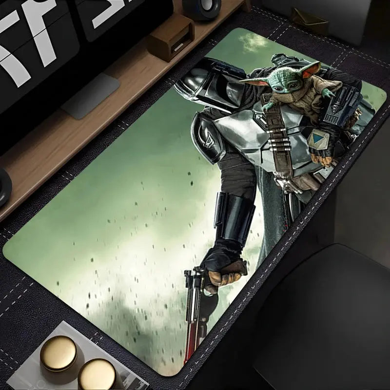 The Mandalorian Mouse Pad anti-slip rubber base
