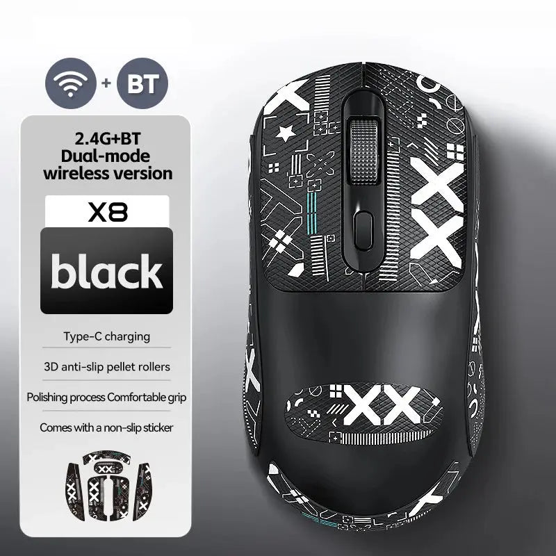 Warvank X8 Wireless Gaming Mouse 500mAh TYPE-C Rechargeable Office Mouse Suitable for Laptop Desktop Computers Star wars mouse pads