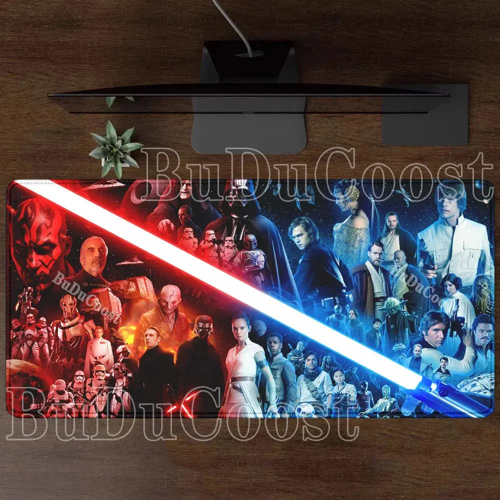 XXL Star Wars HD printing Mouse Pad Gaming Mousepad Rubber Nonslip base PC Laptop overlock Keyboard Pad Carpet e-sports Desk Mat Star wars mouse pads