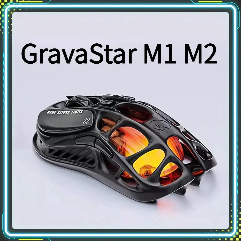 GravaStar M1 M2 Gaming Mouse Magnesium Alloy Hollow Design Custom Wired Wireless Tri-Mode Mice PC E-Sports Accessories Gifts Star wars mouse pads