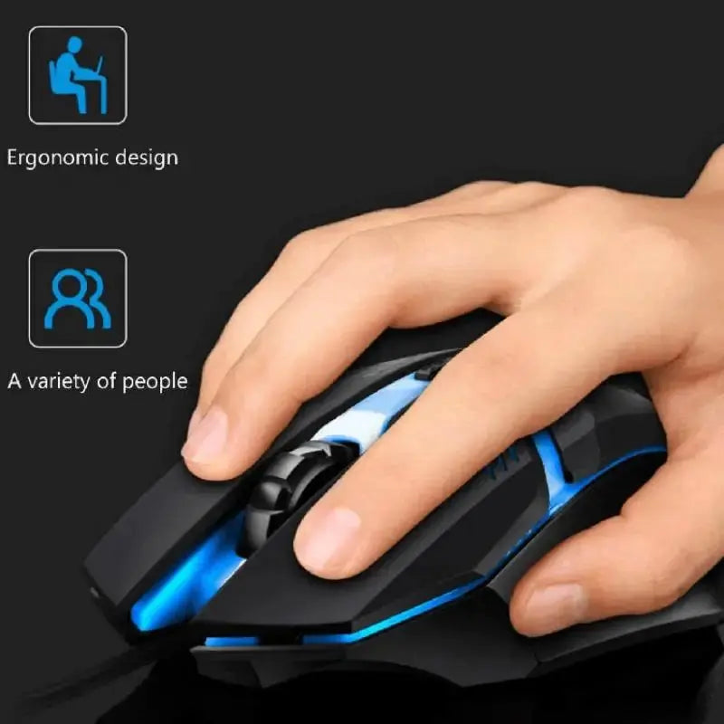 RGB Backlit Gaming Mouse with LED lighting