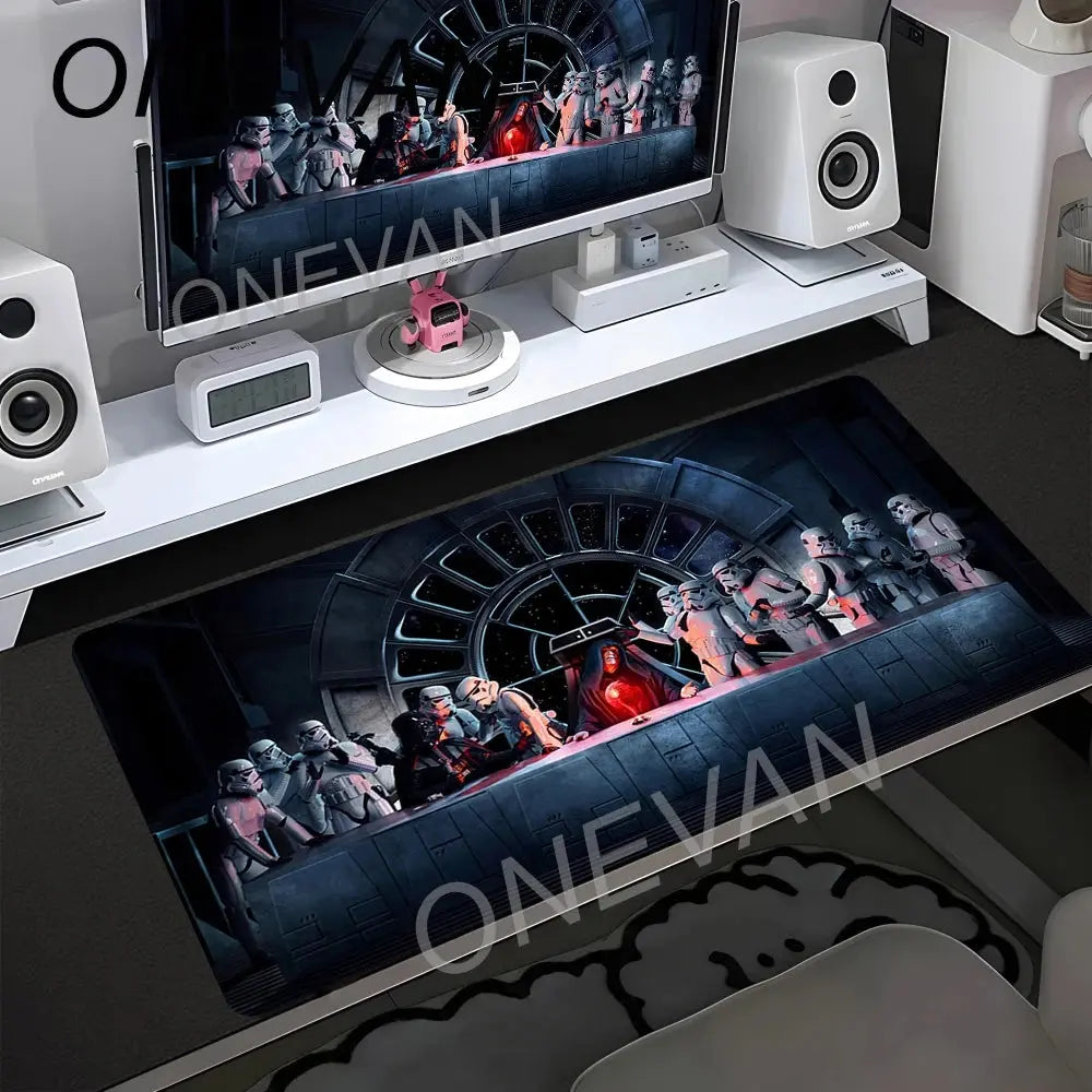 90x40cm Star Wars Mouse Pad Anime Gaming Accessories Varmilo Keyboard Pad Desk Mat Gabinete Gamer Carpet xxl Mousepad Mouse Mat Star wars mouse pads