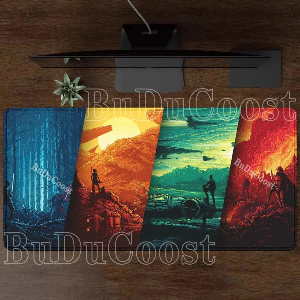 XXL Star Wars HD printing Mouse Pad Gaming Mousepad Rubber Nonslip base PC Laptop overlock Keyboard Pad Carpet e-sports Desk Mat Star wars mouse pads