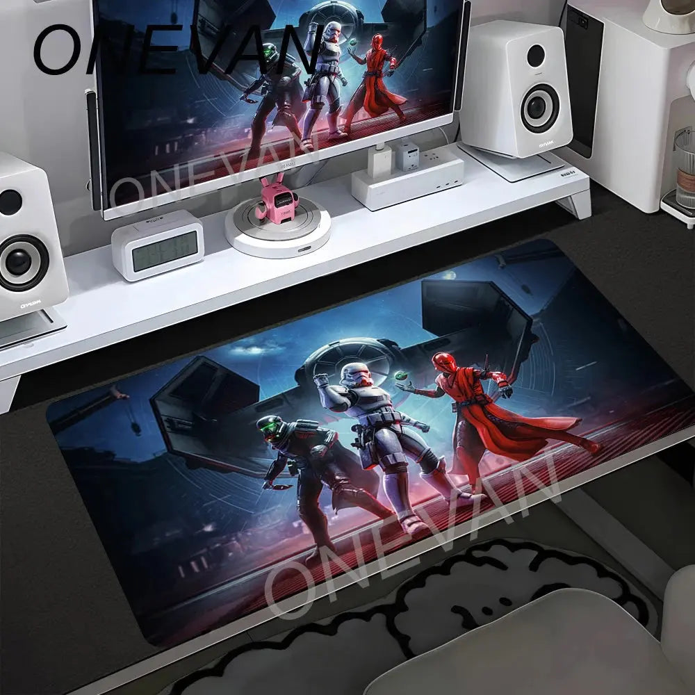 90x40cm Star Wars Mouse Pad Anime Gaming Accessories Varmilo Keyboard Pad Desk Mat Gabinete Gamer Carpet xxl Mousepad Mouse Mat Star wars mouse pads
